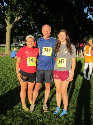 2 generations of Kohler runners ready to run in the glow of the Full Moon