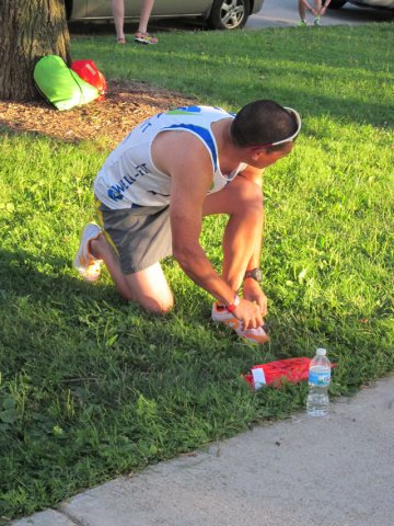 Runners prepare : Race Gathering
