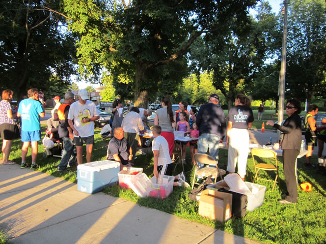 Runners prepare : Race Gathering
