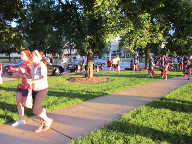 Runners prepare : Race Gathering