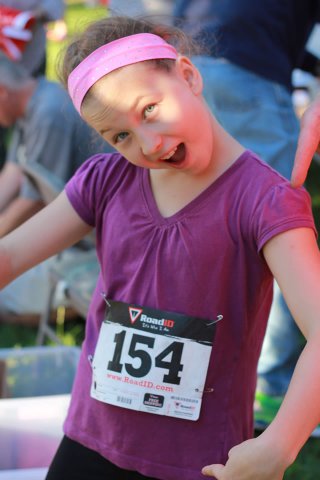 Evie is ready for her first race : Race Gathering
