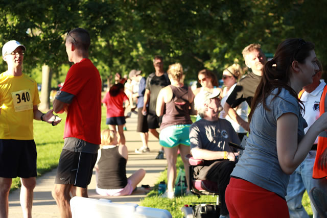 Runners prepare : Race Gathering