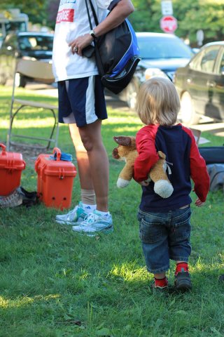 Runners prepare : Race Gathering