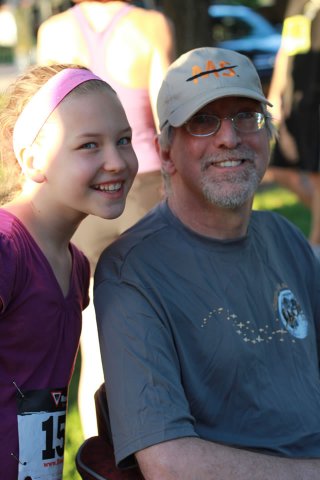 Evie, 1st-time racer with RD Michael Bastian : Race Gathering