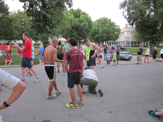 Thrills at the finish of the Chicago Full Moon 5-Km