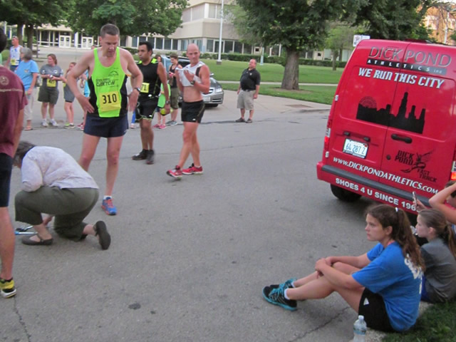 Thrills at the finish of the Chicago Full Moon 5-Km
