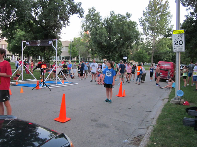 Thrills at the finish of the Chicago Full Moon 5-Km