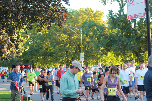 Runners prepare : Race Gathering