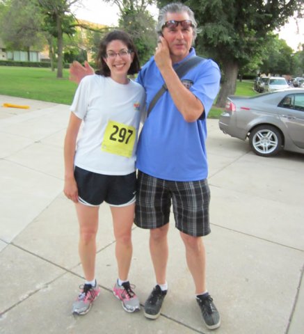 Thrills at the finish of the Chicago Full Moon 5-Km