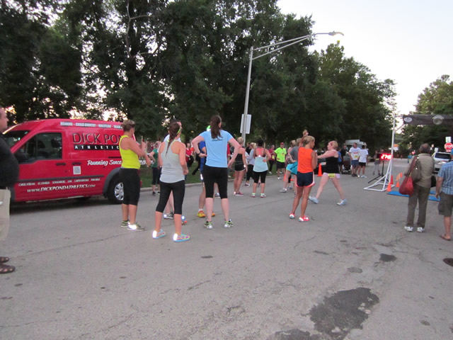 Thrills at the finish of the Chicago Full Moon 5-Km