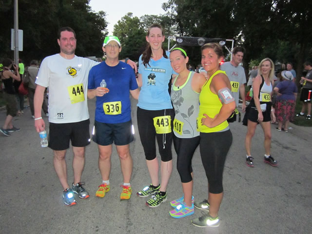 Thrills at the finish of the Chicago Full Moon 5-Km