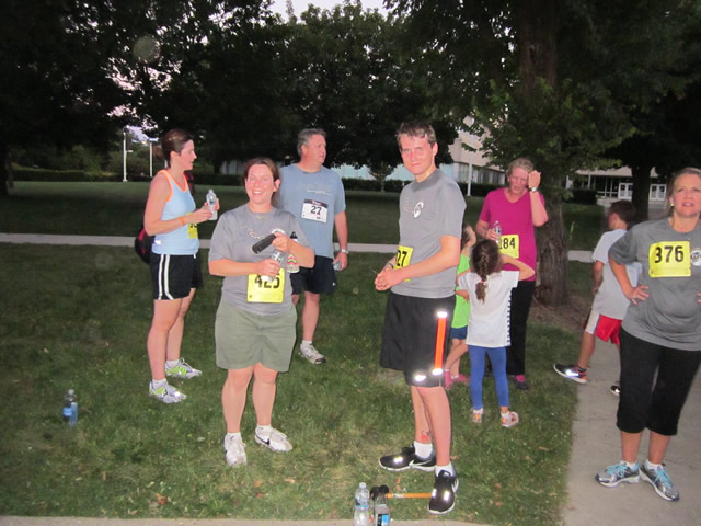Thrills at the finish of the Chicago Full Moon 5-Km