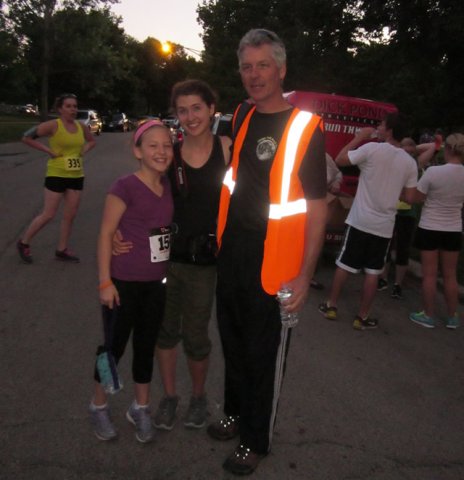 Thrills at the finish of the Chicago Full Moon 5-Km