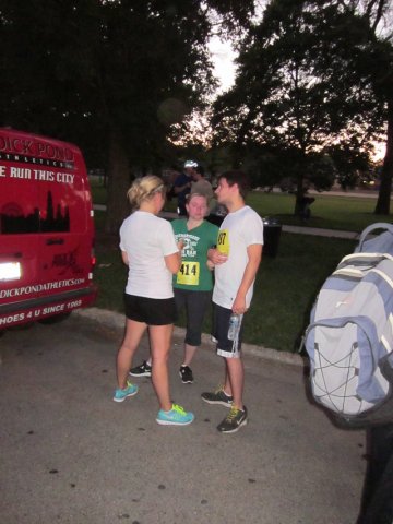 Thrills at the finish of the Chicago Full Moon 5-Km