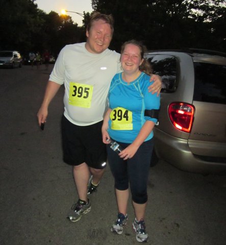 Thrills at the finish of the Chicago Full Moon 5-Km