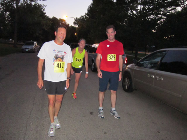 Thrills at the finish of the Chicago Full Moon 5-Km