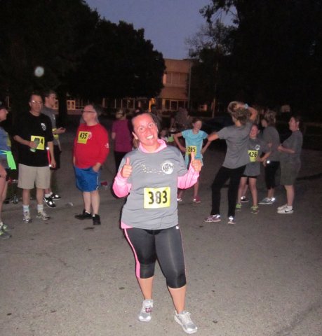 Thrills at the finish of the Chicago Full Moon 5-Km