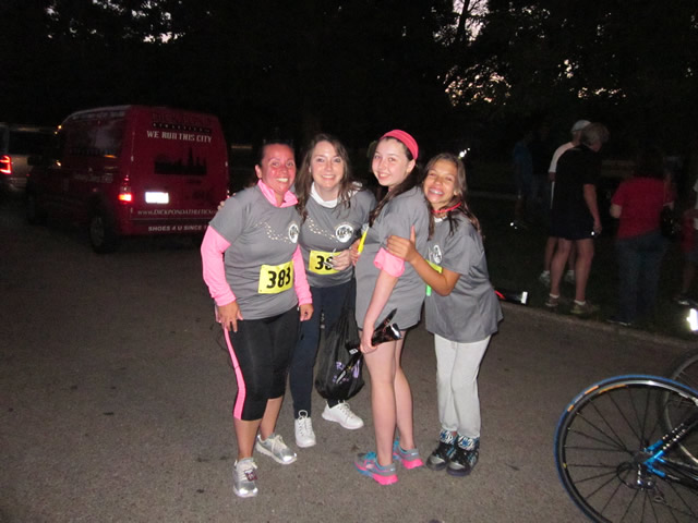 Thrills at the finish of the Chicago Full Moon 5-Km