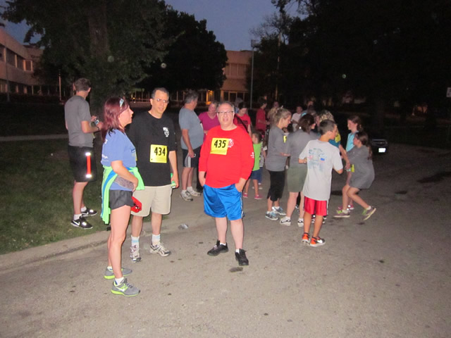 Thrills at the finish of the Chicago Full Moon 5-Km
