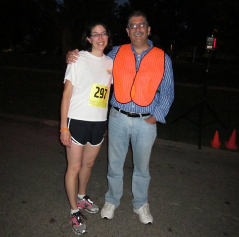 Thrills at the finish of the Chicago Full Moon 5-Km