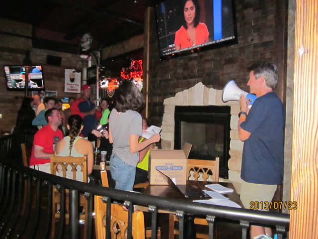 Post-race award ceremony at Mo Dailey's