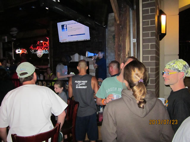 Post-race award ceremony at Mo Dailey's