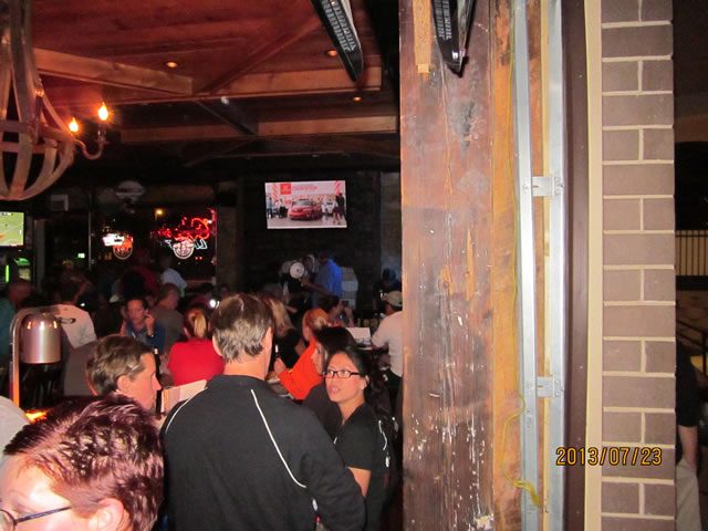 Post-race award ceremony at Mo Dailey's