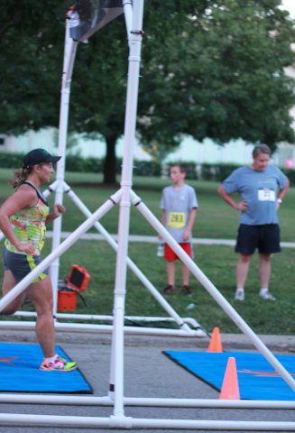 Thrills at the finish of the Chicago Full Moon 5-Km