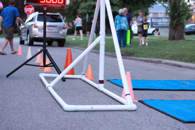 Thrills at the finish of the Chicago Full Moon 5-Km