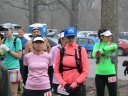 Participants gather for the 8:30 am start of their 50-Km run