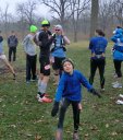 Participants gather for the 9:00 am start of their 25-Km run