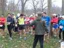Participants gather for the 9:00 am start of their 25-Km run