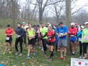 Participants gather for the 9:00 am start of their 25-Km run