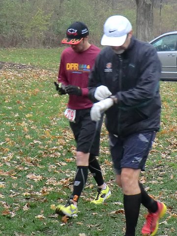 And they're off... Start of the Carboniferous Fall 25-Km