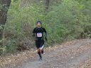 Dan Regalado is first to approach the finish area of Carboniferous Fall 25-Km!
