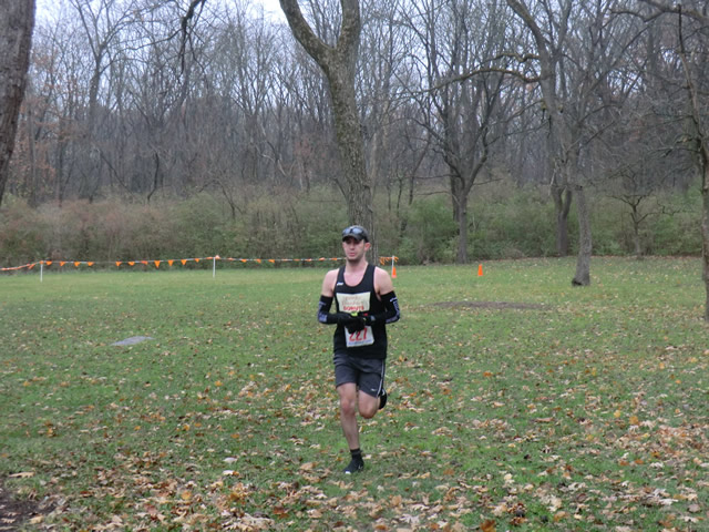 First-tme ultra-runner Michael Cozza completes lap one of Carboniferous Fall 50-Km