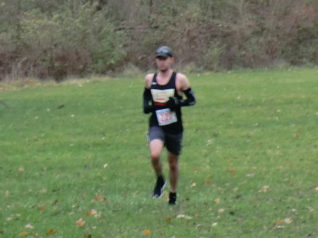 Michael Cozza winds through the parade loop on his second lap of Carboniferous Fall 50-Km