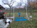 Displaying perfect running form Renato Gonzalez finishes 3rd place in his age group!