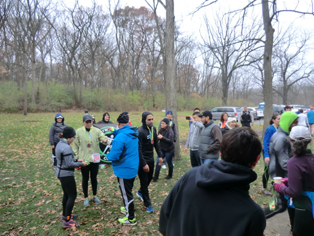 It's an electrified finish area of Paleozoic Trail Runs - Carboniferous Fall!