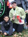 A triumphant photo-op for Chi City Running Club at Paleozoic Trail Runs - Carboniferous Fall!