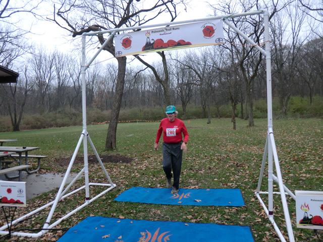 It's 'The Troubadour'... Rich Limacher hits the finish first in his age group!