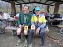 Basking in the afterglow... Jason and Rich earn top spots in their respective age group!