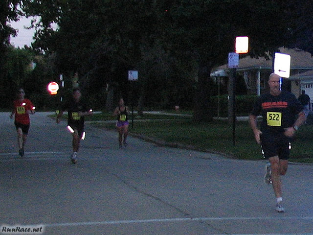 Chicago Full Moon Run action near the finish line