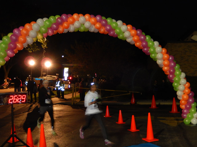Action from the Finish Line of MSW 5k Race : Saturday October 4, 2014
