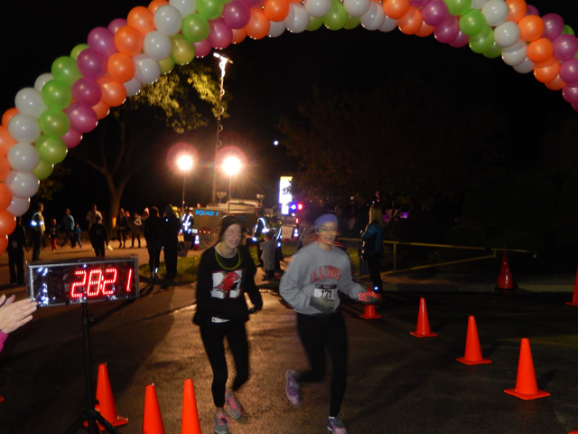 Action from the Finish Line of MSW 5k Race : Saturday October 4, 2014