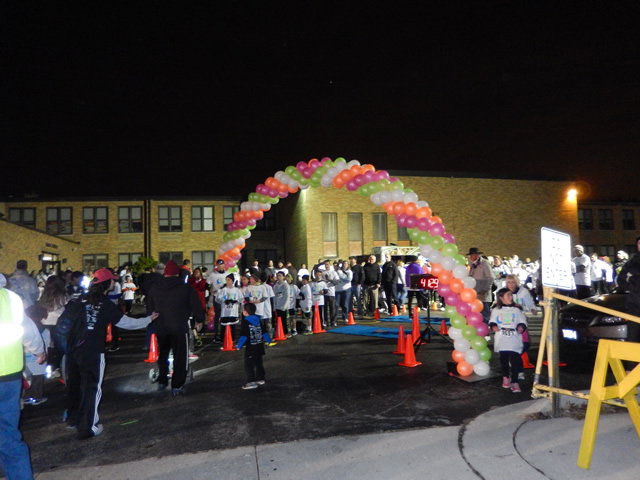 Action from the Finish Line of MSW 5k Race : Saturday October 4, 2014