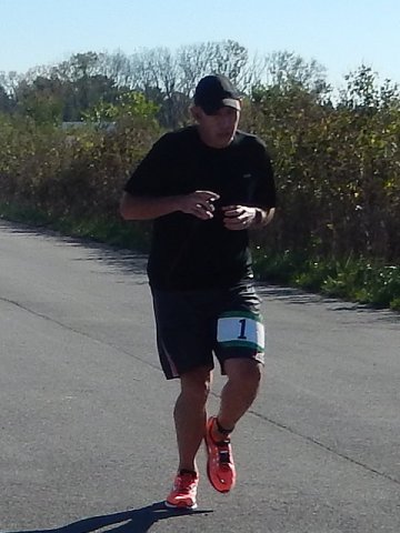 Action from the Finish Line of Hoosier Burn Camp 5K Run : Saturday October 4, 2014