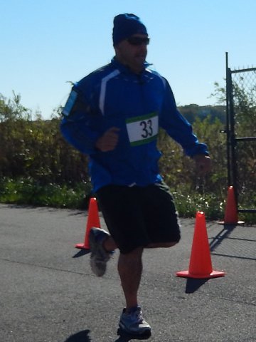 Action from the Finish Line of Hoosier Burn Camp 5K Run : Saturday October 4, 2014