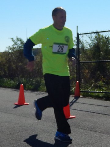 Action from the Finish Line of Hoosier Burn Camp 5K Run : Saturday October 4, 2014