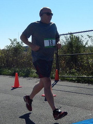 Action from the Finish Line of Hoosier Burn Camp 5K Run : Saturday October 4, 2014